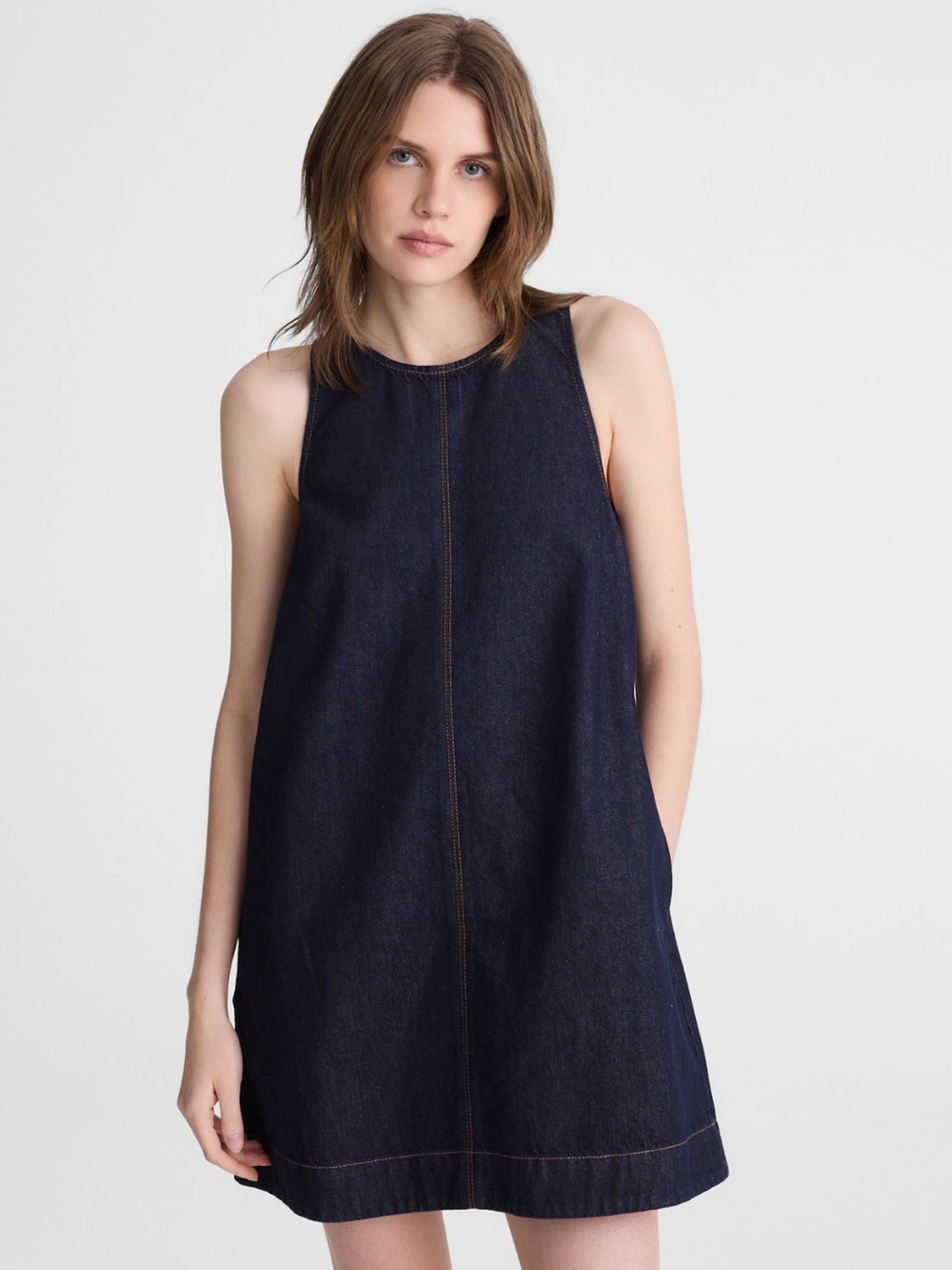 Like new Madewell Dark Denim Shift Dress